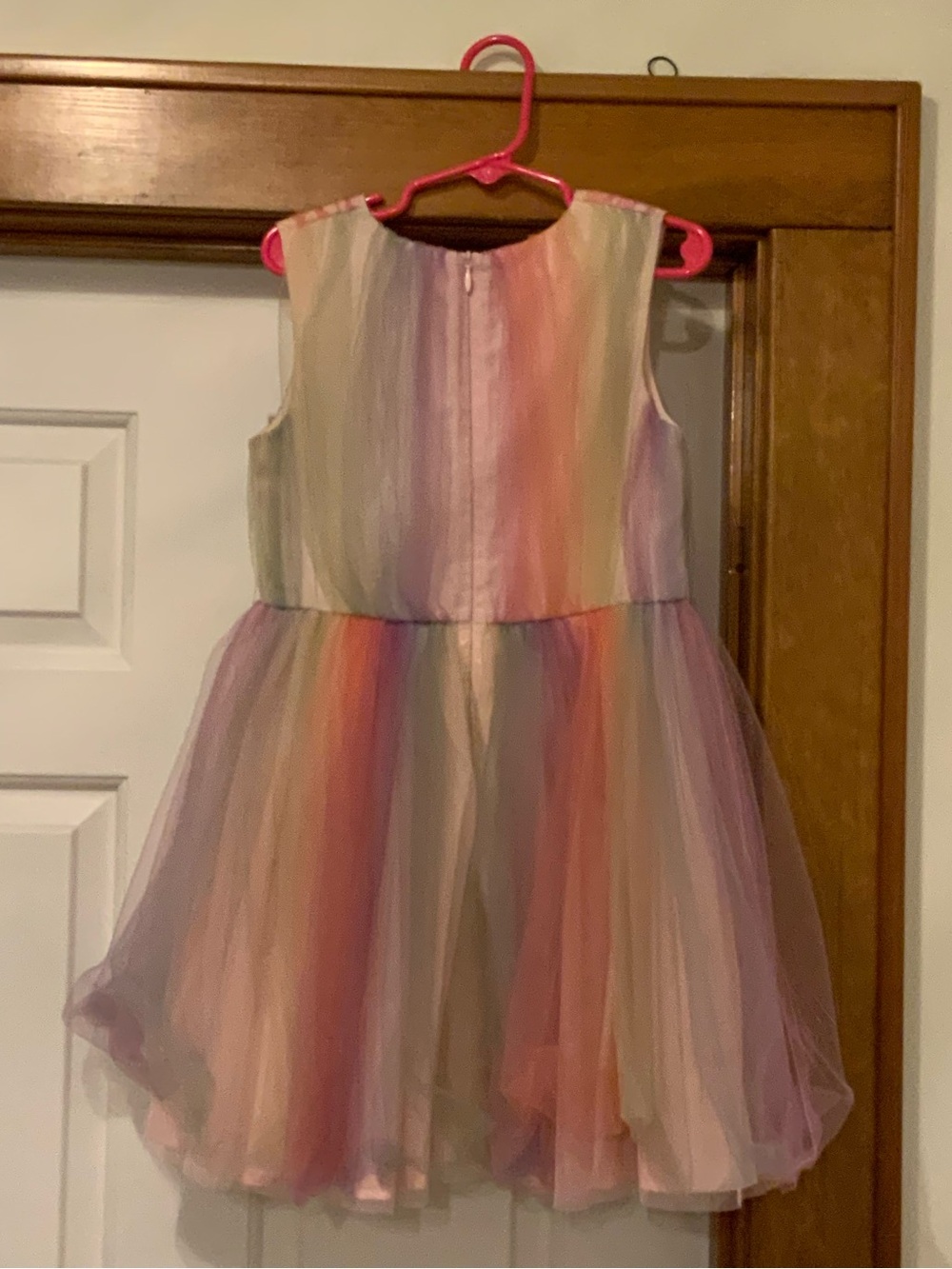 Charabia Girls Rainbow Tulle Party Dress - Size 6A